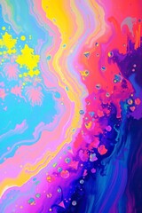 Fototapeta premium Art abstract a bold acrylic painting feature 