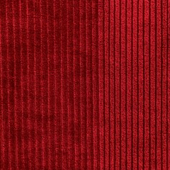 Fototapeta premium deep red ribbed fabric with bold texture pattern