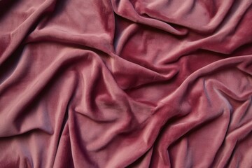 Obraz premium deep red velvet fabric with elegant folds and soft texture