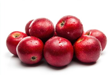 Vibrant red apple, healthy snack alternative, eye-catching fruit display, ideal for wellness marketing, cooking blogs, nutrition education, dietary advertisements, and lifestyle inspiration