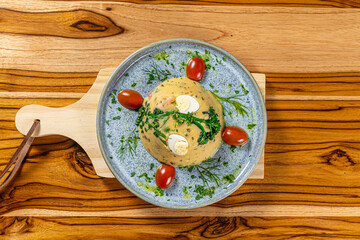 salad with vegetables and cheese