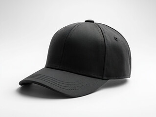 Fototapeta premium Stylish black cap designed for casual wear and sun protection