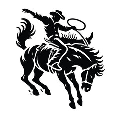 Rodeo Rider Silhouette