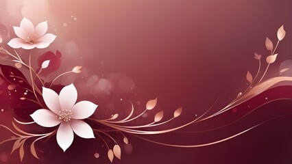 Soft Gradient Red Backdrop with Elegant Patterns