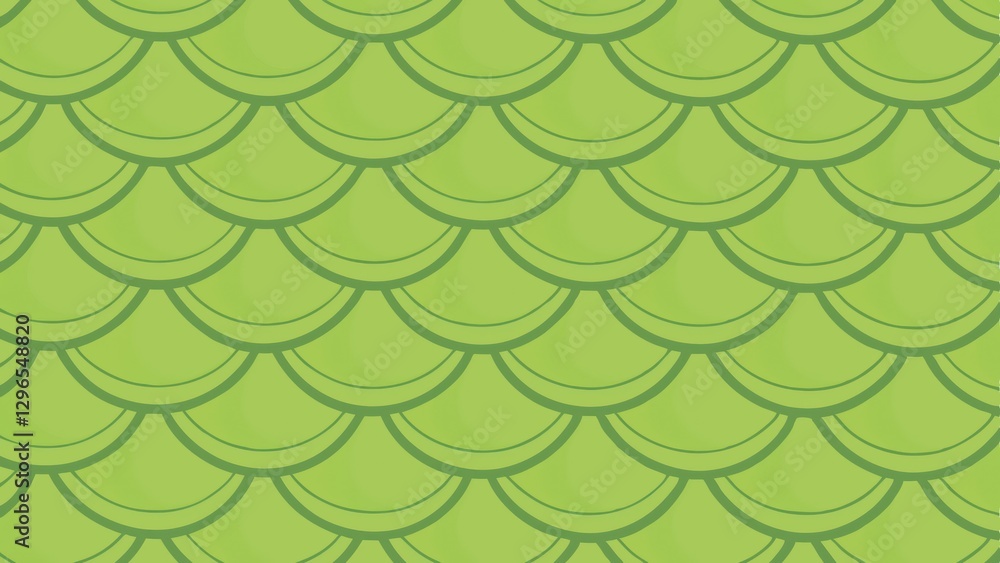 Poster a seamless and vibrant green fish scales pattern. this design is perfect for backgrounds and decorat