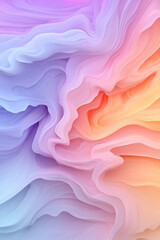 Obraz premium Lush fluid gradient canvas in swirling pastel shades, subtle neon highlights, smooth transitions,