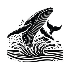 Fototapeta premium Whale Breaching