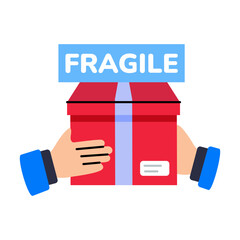 Flat Style Warehouse Storage Icons