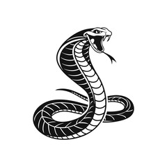 Fototapeta premium vector illustration of a cartoon snake