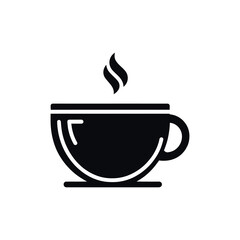 Tea Cup Silhouette Vector, Tea Design, Cup Graphic Illustration