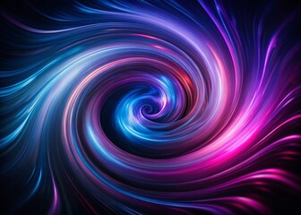 Obraz premium Low Light Arrow Swirl Abstract Photography - Dark Blue and Purple Swirling Motion