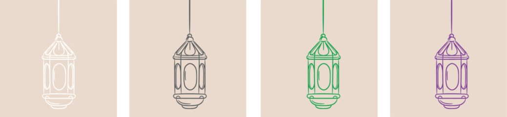 set of Ramadan Lantern instruments