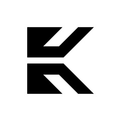 Letter K logo. Icon design. Template elements. Geometric abstract logos

