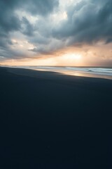 Fototapeta premium Art photograph of a sand beach and waves 