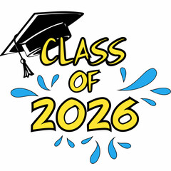 Class of 2026 Urban Street Art Graduation Sticker