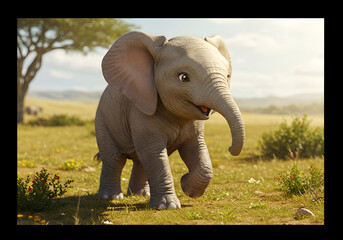 elephants in the grass