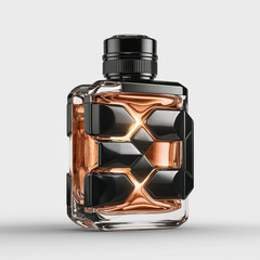 A futuristic perfume bottle for mockup photography