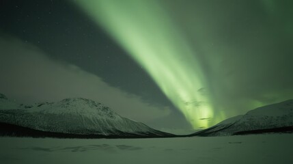 A stunning time-lapse style composition of the Aurora dancing across the sky,
