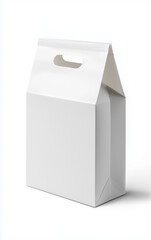 Premium Food Packaging Mockup &ndash; Sealed White Paper Bag with Flat Bottom