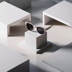 Sunglasses on a whiteboard