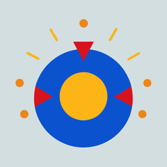 vector illustration of pie chart