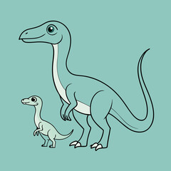 tyrannosaurus dinosaur vector illustration