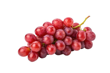 Fototapeta premium Fresh red grapes for healthy snacking and delicious recipes in summer months for nutrition and enjoyment, cut out