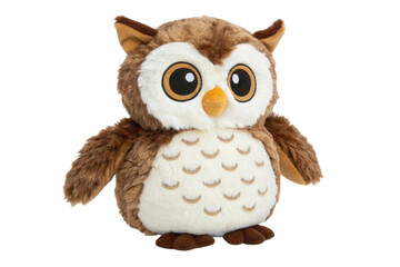 Cute plush owl toy for children and adults, perfect for gifts and cozy decor in bedrooms and playrooms, cut out