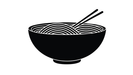 Bowl of Ramen with Chopsticks