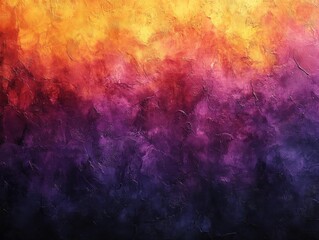 Fiery Sunset Hues: Abstract Painted Texture
