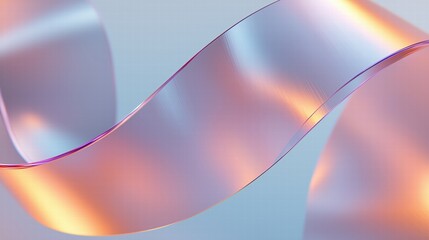 Obraz premium glass and Liquid matte abstract wave. 3d rendering illustratiuon.