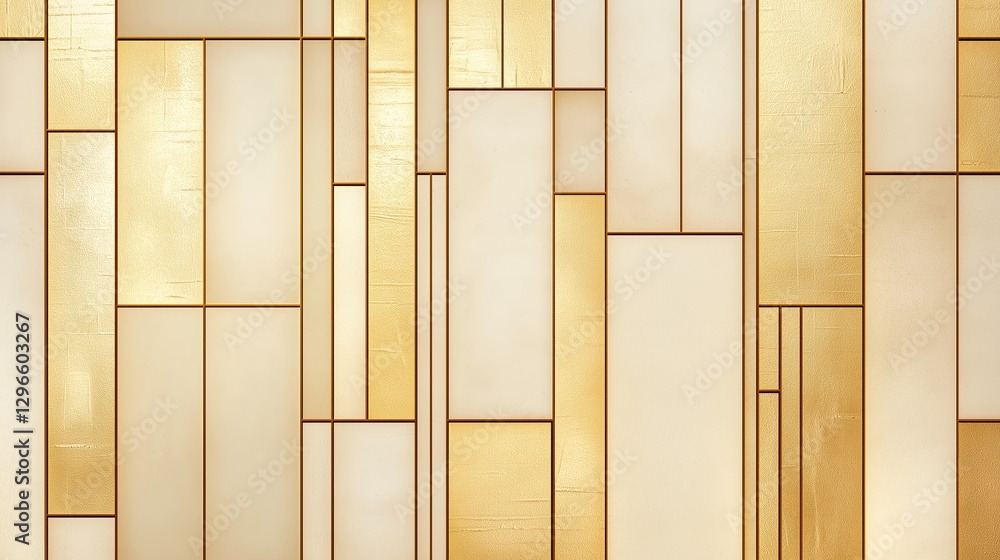 Poster A set of golden lines forming an elegant minimalist pattern.