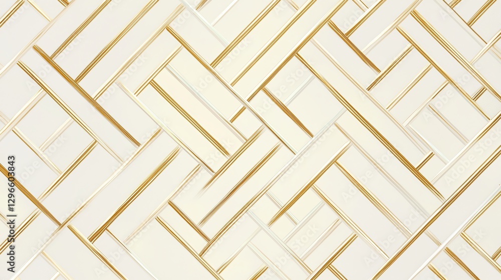 Aufkleber a set of golden lines forming an elegant minimalist pattern.