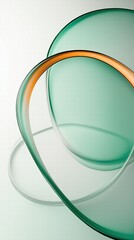 glass and Liquid matte abstract wave. 3d rendering illustratiuon.
