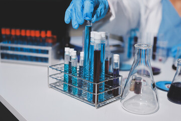Researchers working in the clinical laboratory
