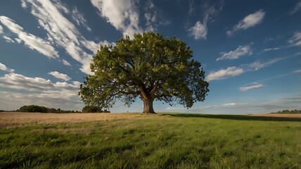 Obraz premium The Lone Guardian of the Field