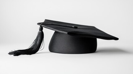 Mortarboard Hat on White