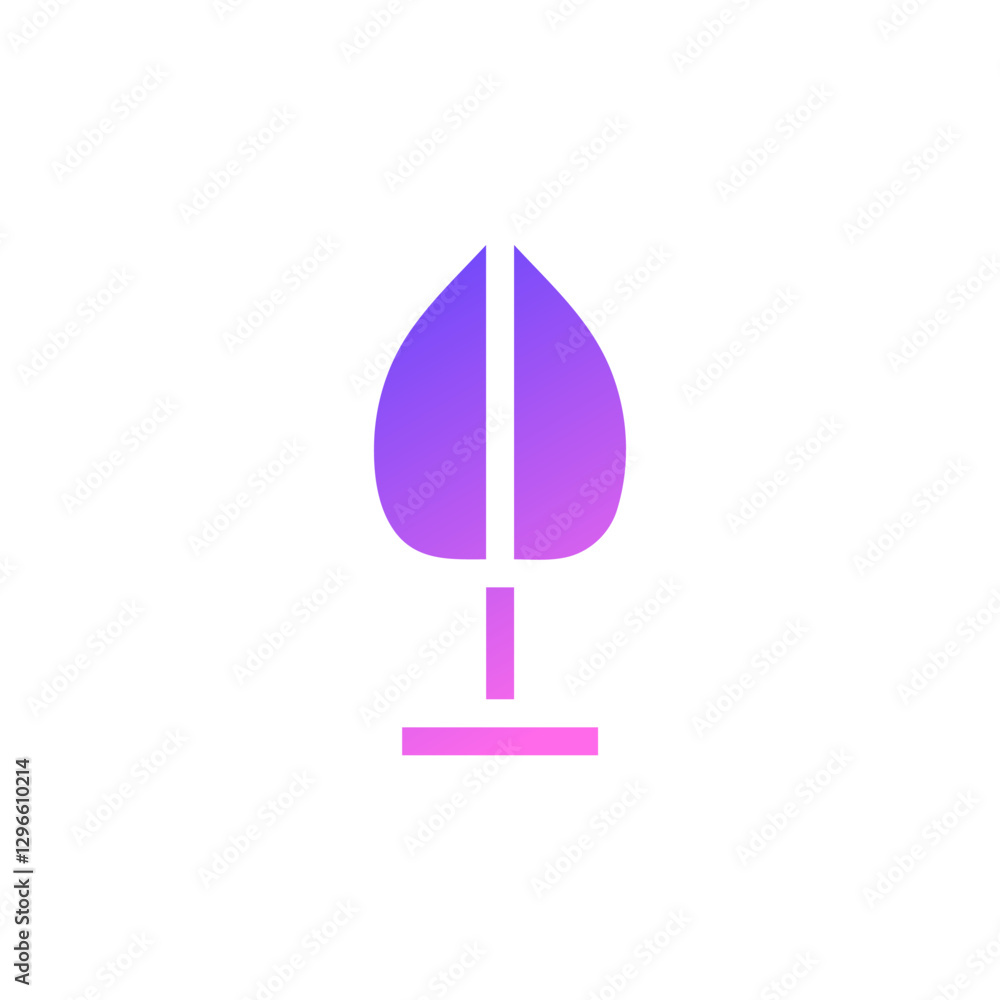 Poster modern tree logo design with gradient color