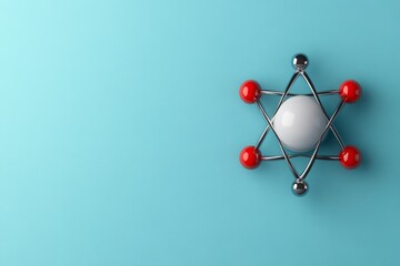 Obraz premium A minimalist vector icon of a zinc atom with a simple modern design