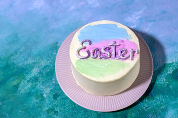 Bento cake for Easter. A small cake for the holiday.