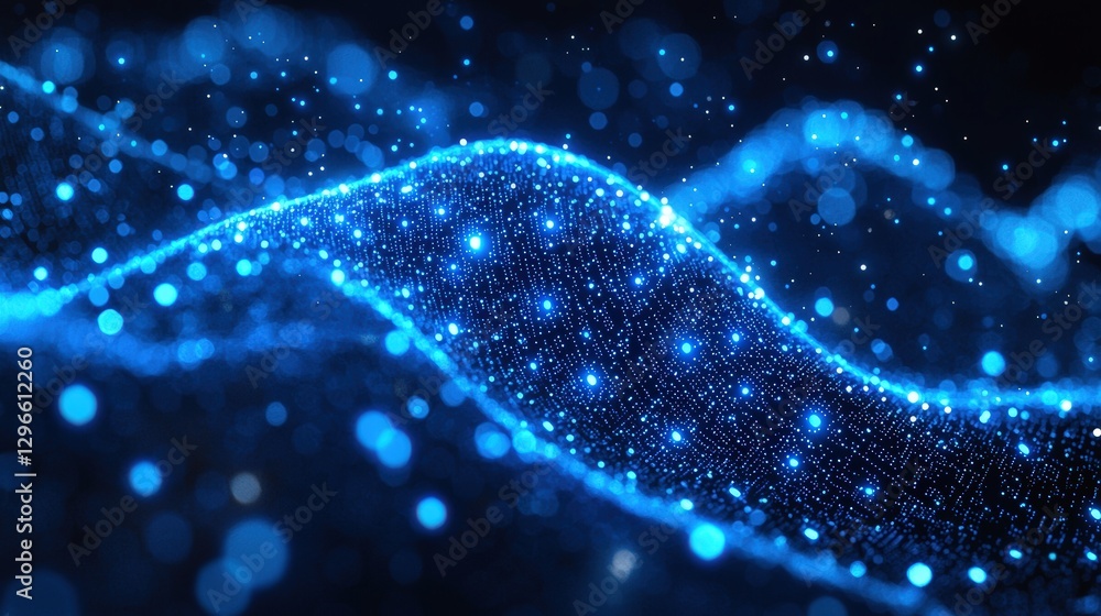Poster abstract blue and black background with rich textures creating a captivating visual experience