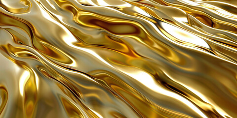 Golden metal surface texture pattern. Yellow gold texture background. Luxury risch style wallpaper. Digital artistic artwork raster bitmap illustration. Graphic design art. AI artwork.