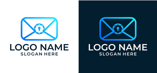 Technology envelope vector design. Inspiration Illustration of an envelope for technology-based trimmed security.