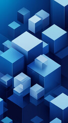 Obraz premium Abstract blue square background