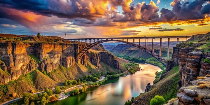 Majestic Snake River Canyon & Perrine Bridge: Idaho Landscape Photography