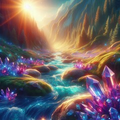  Magical Crystal Stream in Fairy Valley
