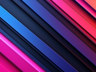 Obraz premium Abstract Diagonal Stripes Colorful Gradient Design