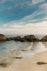 Rocks in the sea in Brittany, Beg Meil