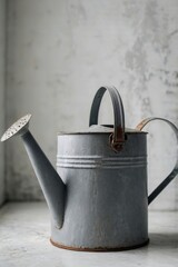  Art photograph old watering can on abstract background