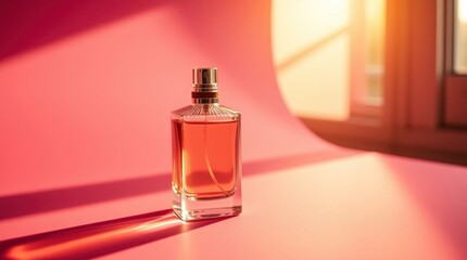 Art in a professionally photograph perfume bottle .Beauty and Elegant 